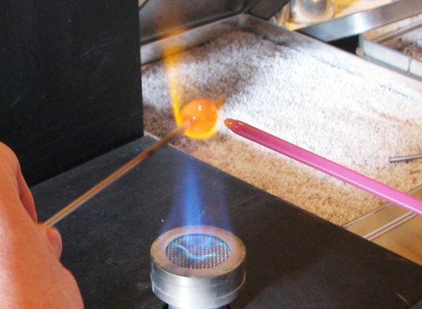 とんぼ玉の制作工程